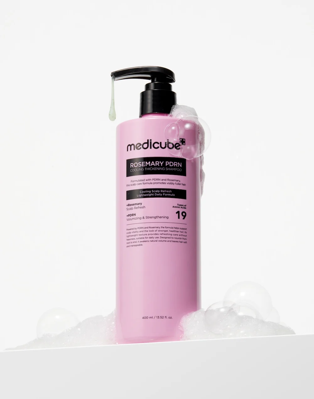 [Medicube] Rosemary PDRN Cooling Thickening Shampoo 400ml - Image 4
