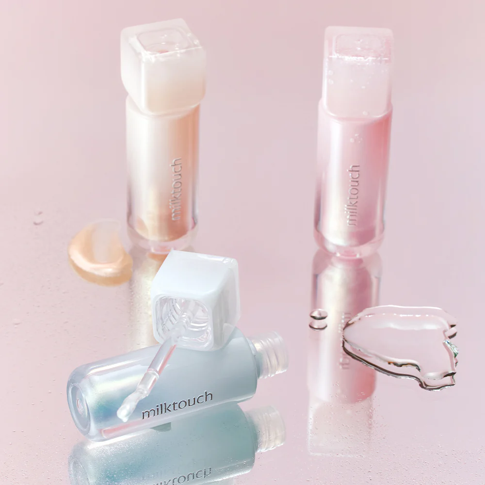 [milktouch] Dew Stain Sheer Aurora Gloss #02 BABY DEW 4g - Image 2