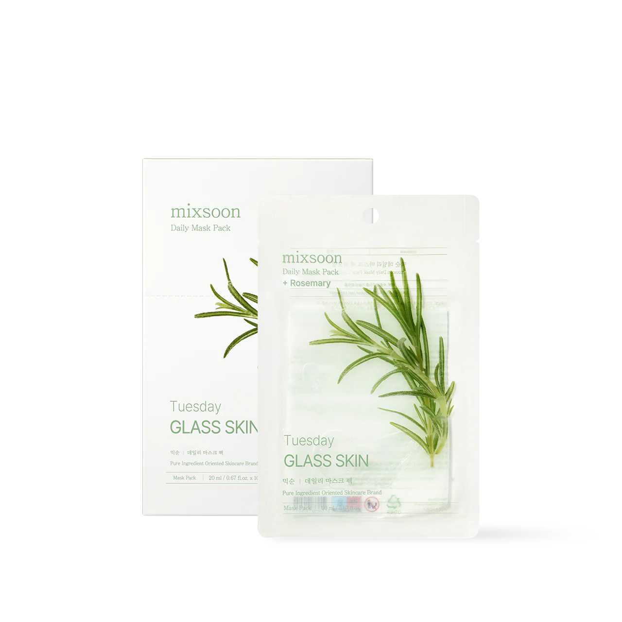 [MIXSOON] Daily Mask Pack_Tuesday_Glass Skin 20ml*10ea