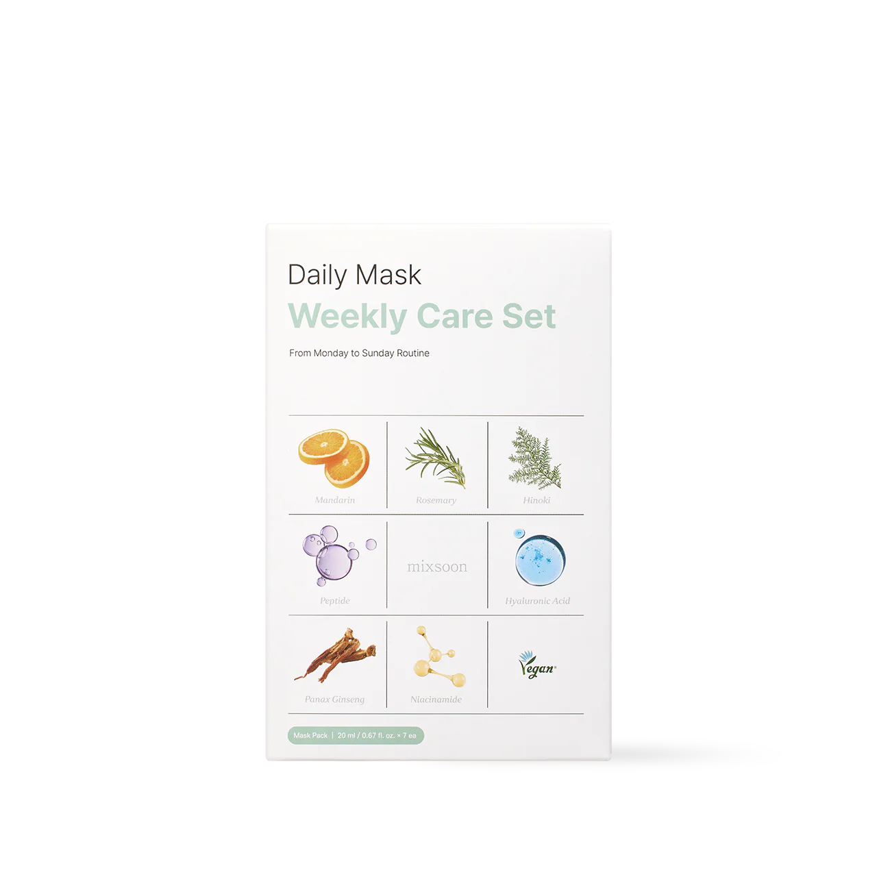 [MIXSOON] Daily Mask Weekly Care Set 20ml*7ea