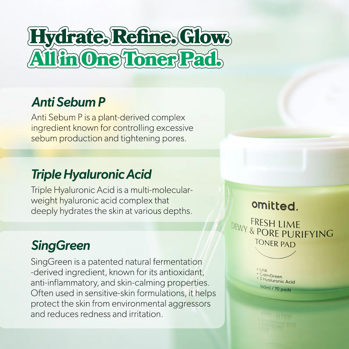 [Omitted] Fresh Lime Dewy & Pore Purifying Toner Pad 70ea(160ml) - Image 9
