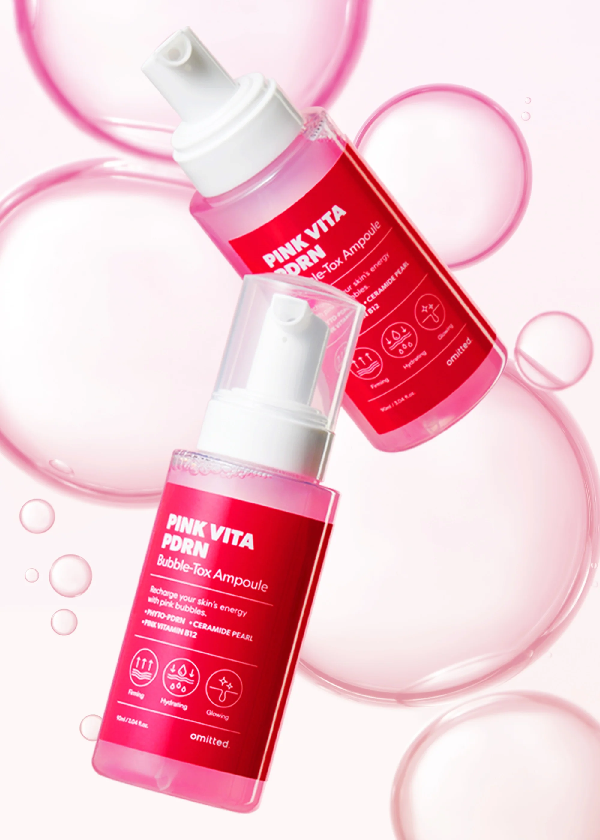 [Omitted] Pink Vita PDRN Bubble-Tox Ampoule 90ml - Image 2