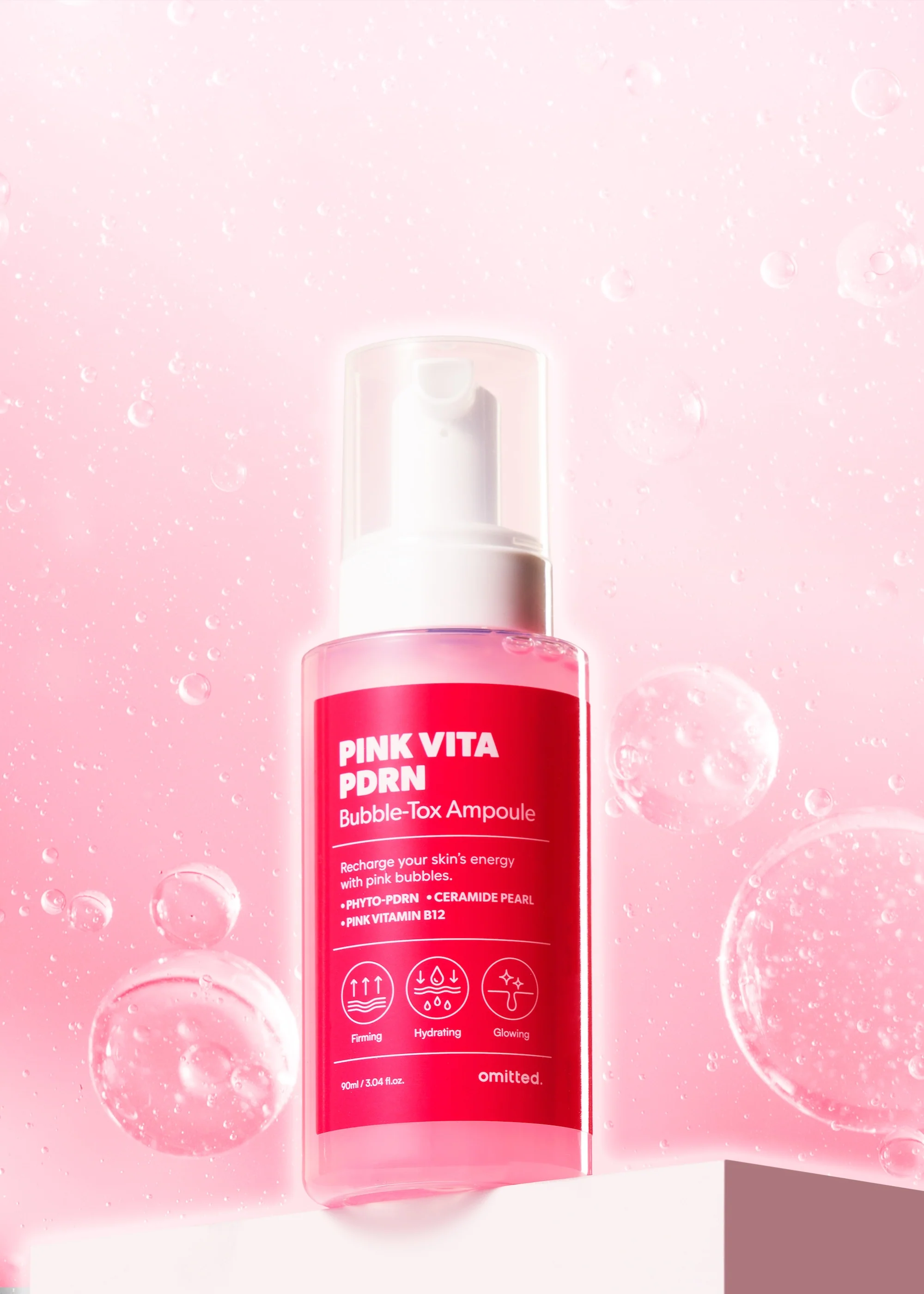 [Omitted] Pink Vita PDRN Bubble-Tox Ampoule 90ml - Image 3