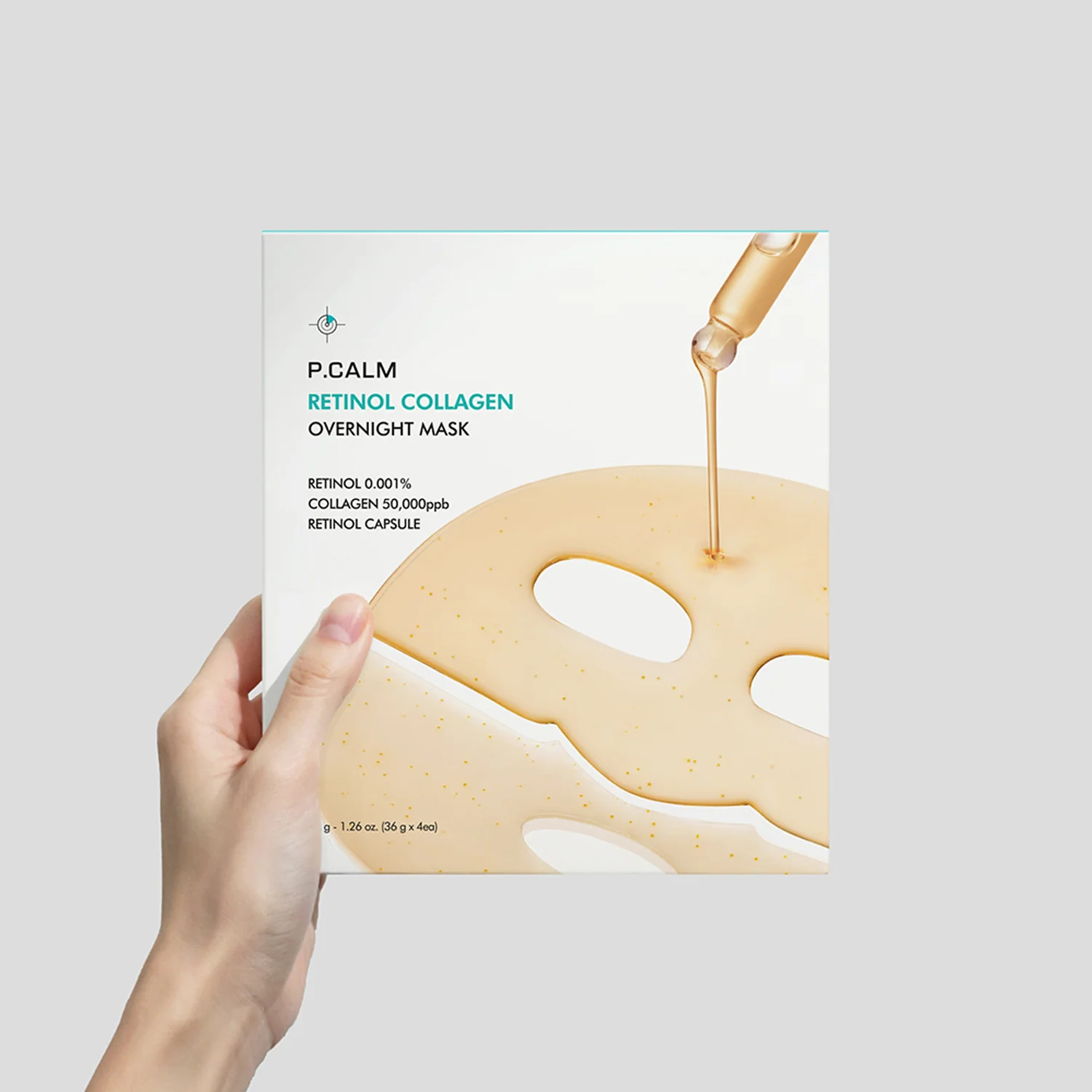 [P.CALM] Mascarilla de noche con colágeno y retinol 36 g*4 - Image 2