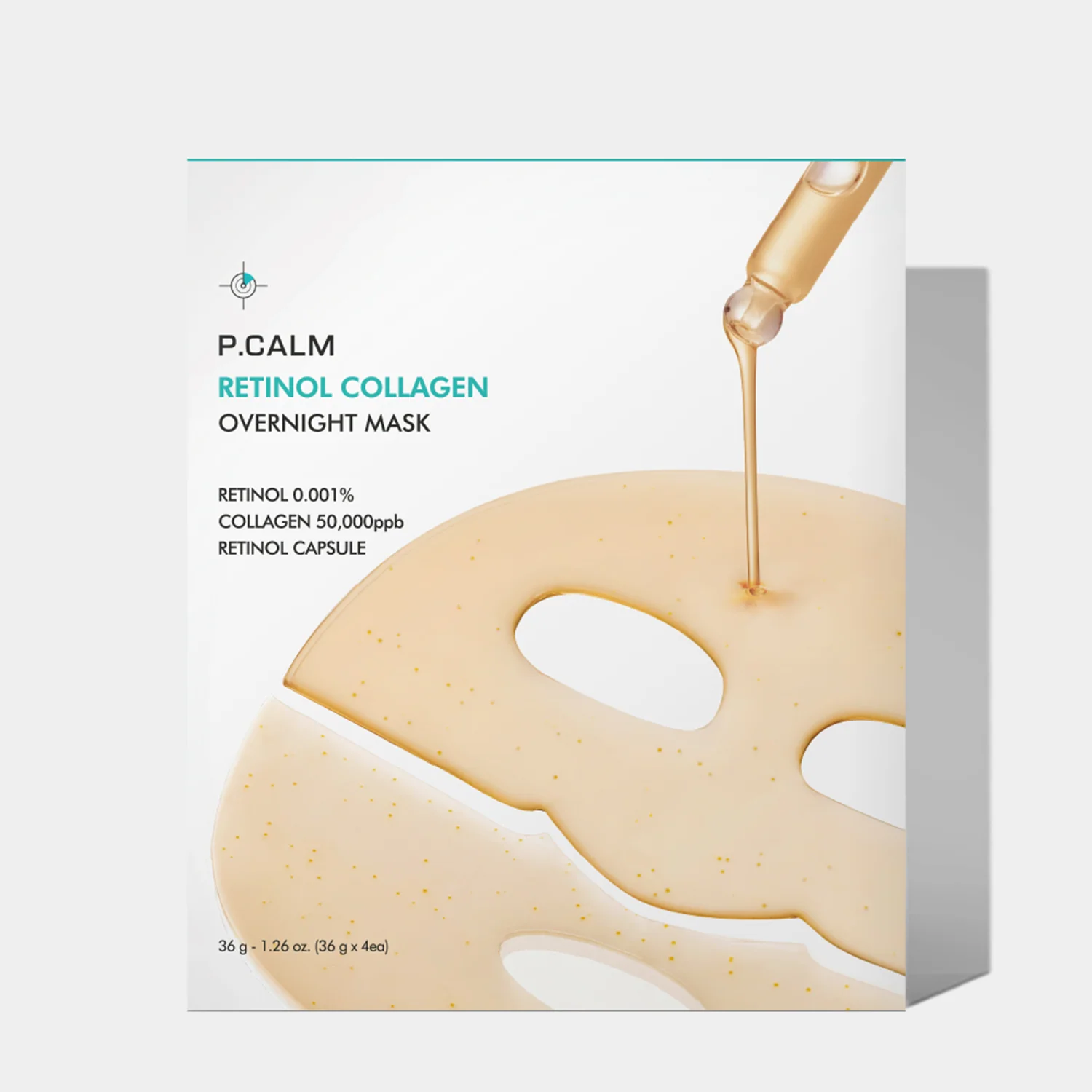 [P.CALM] Mascarilla de noche con colágeno y retinol 36 g*4 - Image 5