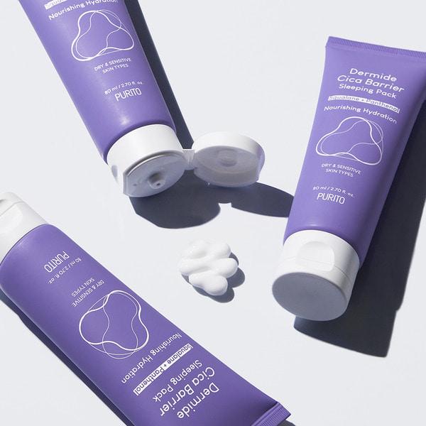 [Purito] Dermide Cica Barrier Sleeping Pack 80ml - Image 4
