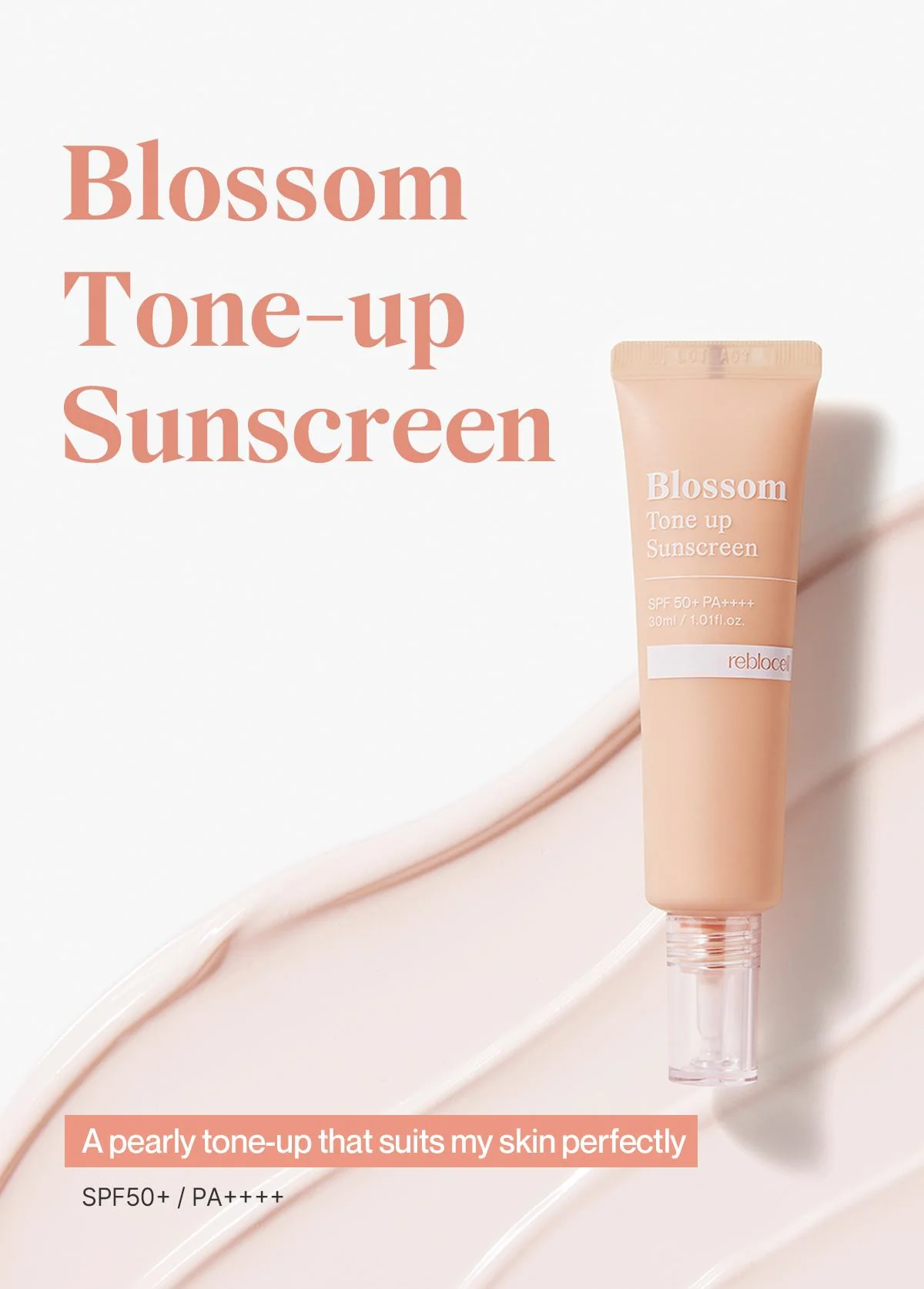 [Reblocell] Blossom Tone up Sunscreen SPF 50+ PA++++ 30ml - Image 3