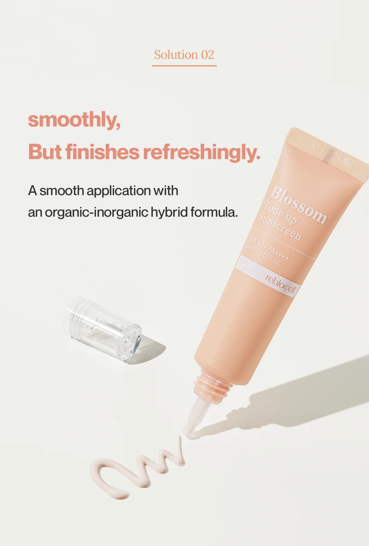 [Reblocell] Blossom Tone up Sunscreen SPF 50+ PA++++ 30ml - Image 6