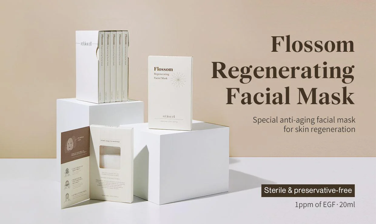 [Reblocell] Flossom Regenerating Facial Mask EGF 1ppm 1 Sheet - Image 3