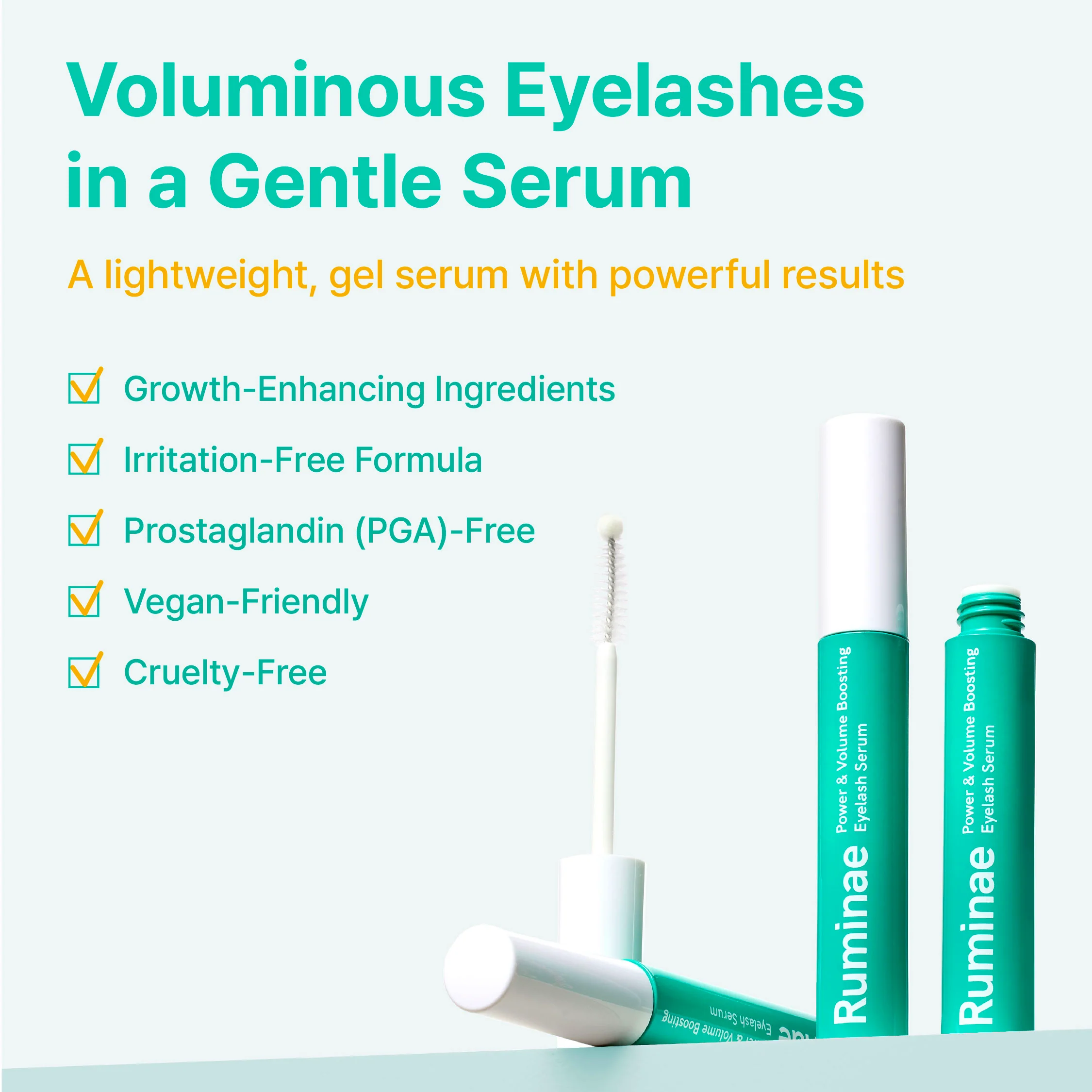[Ruminae] Power & Volume Boosting Eyelash Serum 10ml - Image 3