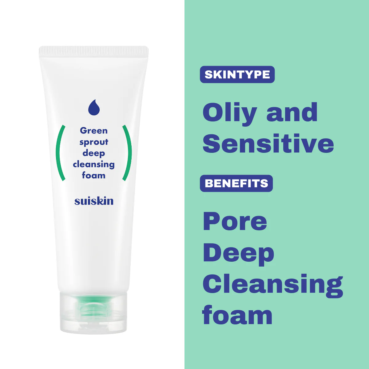 [Suiskin] Green sprout deep cleansing foam 150ml - Image 5