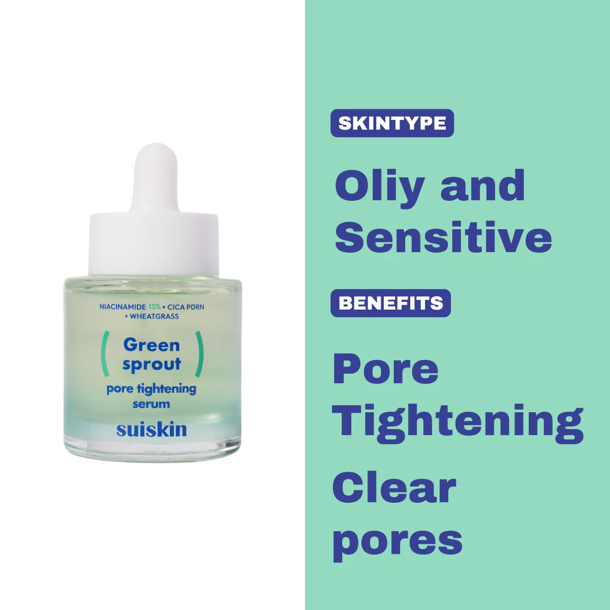 [SUISKIN] Green Sprout Pore Tightening Serum 67g - Image 3