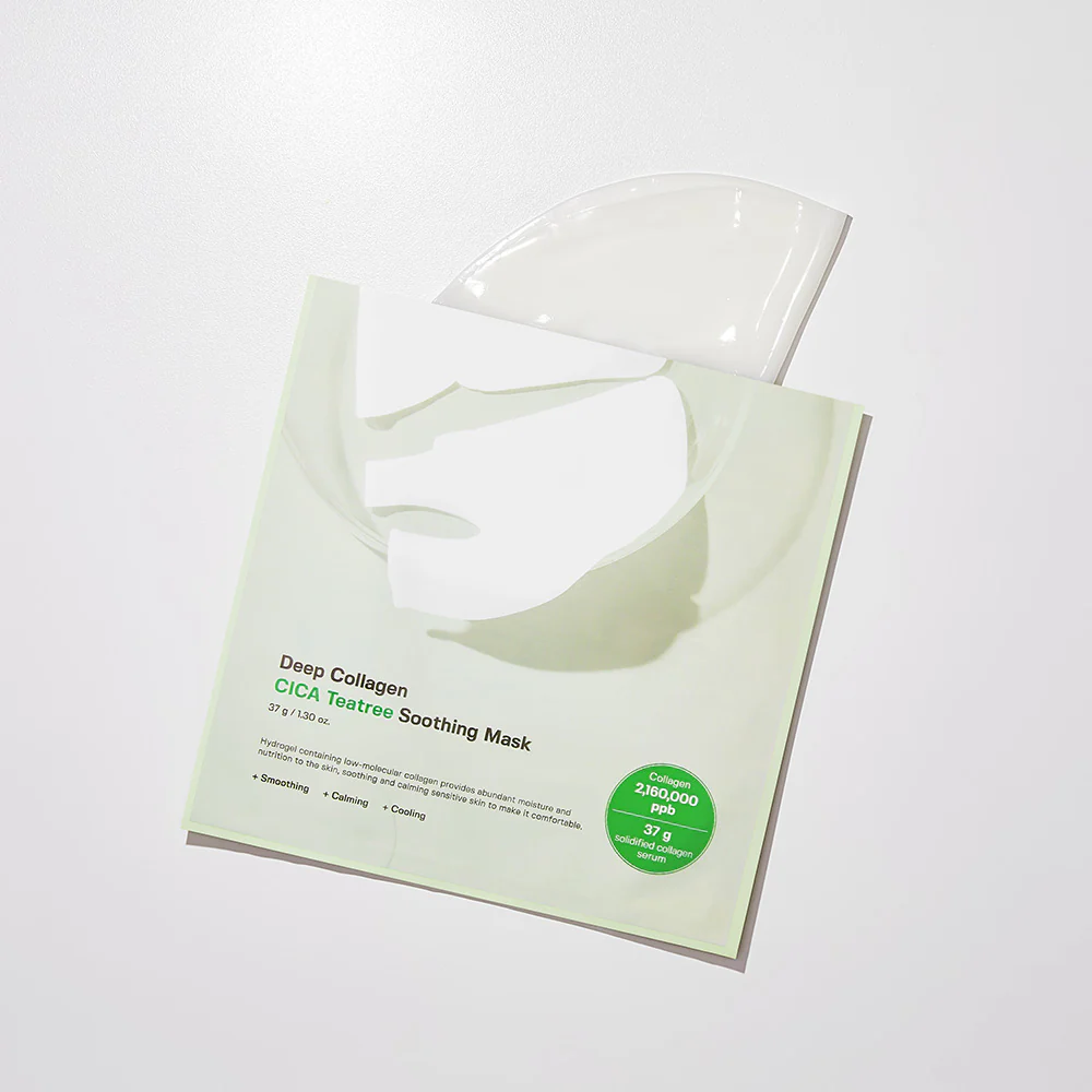 [SUNGBOON EDITOR] Deep Collagen Cica Teatree Soothing Mask 37g*4ea - Image 2