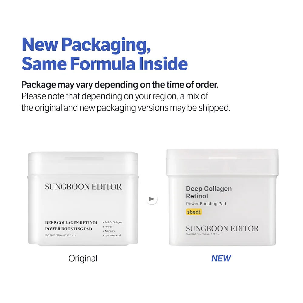 [SUNGBOON EDITOR] Deep Collagen Retinol Power Boosting Pad 150ml 100 pcs - Image 5