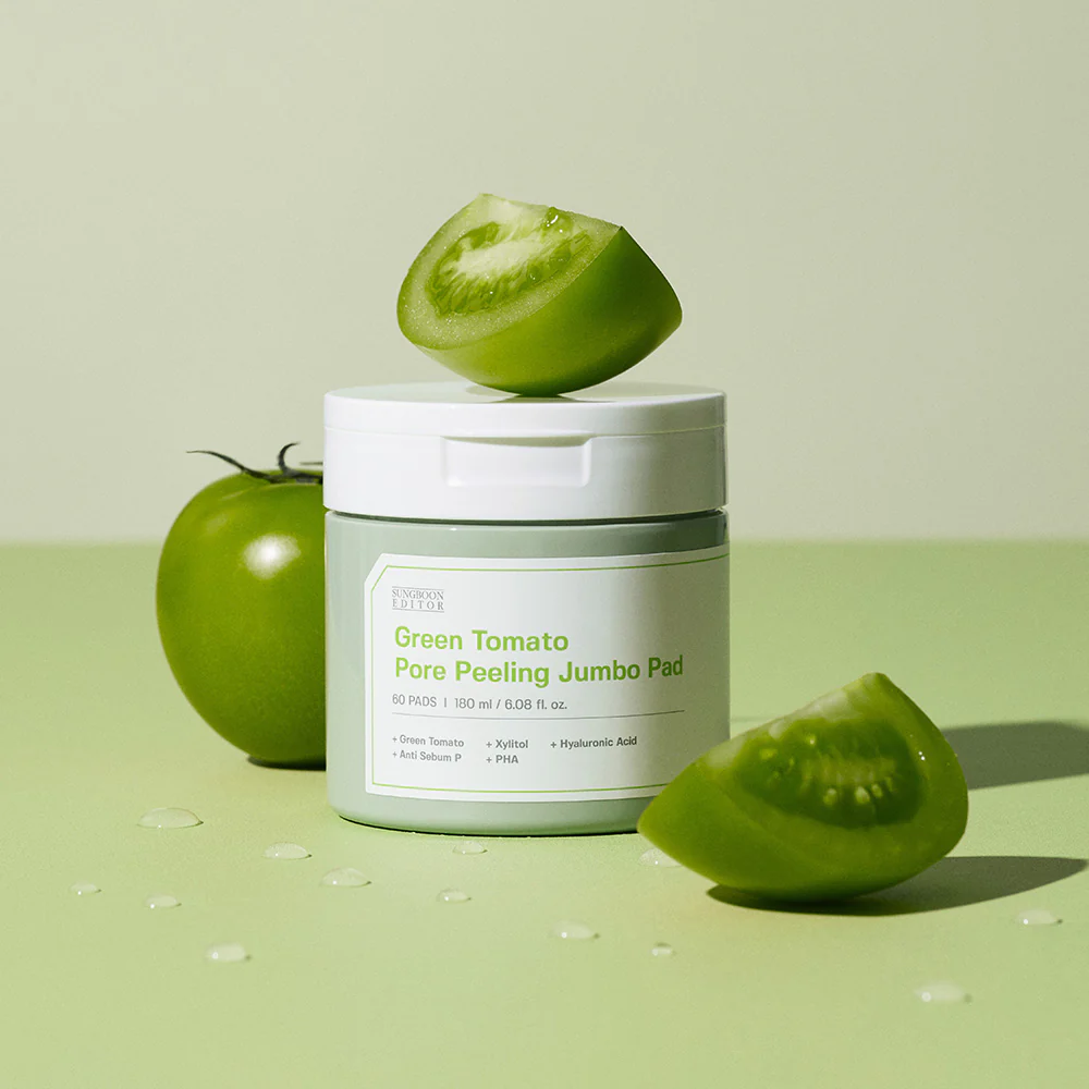 [SUNGBOON EDITOR] Green Tomato Pore Peeling Jumbo Pad 60 Sheets - Image 4
