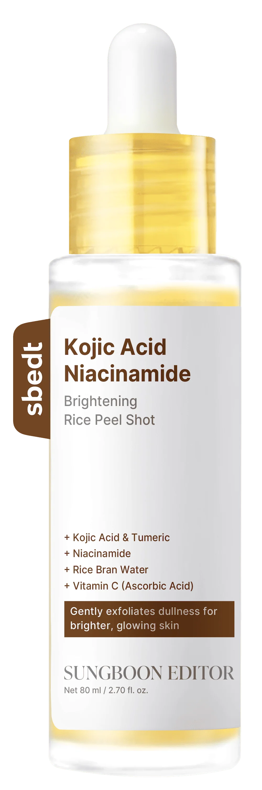 [SUNGBOON EDITOR] Kojic Acid Niacinamide Rice Peel Shot 80ml - Image 3