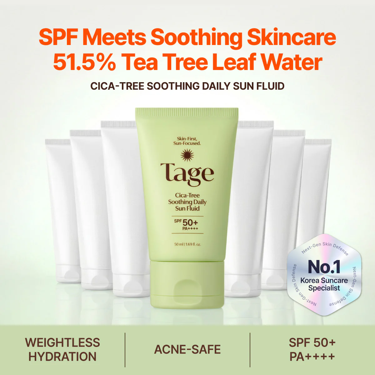 [Tage] Cica-Tree Soothing Daily Sun Fluid 50ml - Image 4