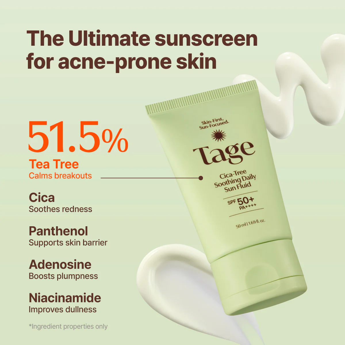 [Tage] Cica-Tree Soothing Daily Sun Fluid 50ml - Image 6