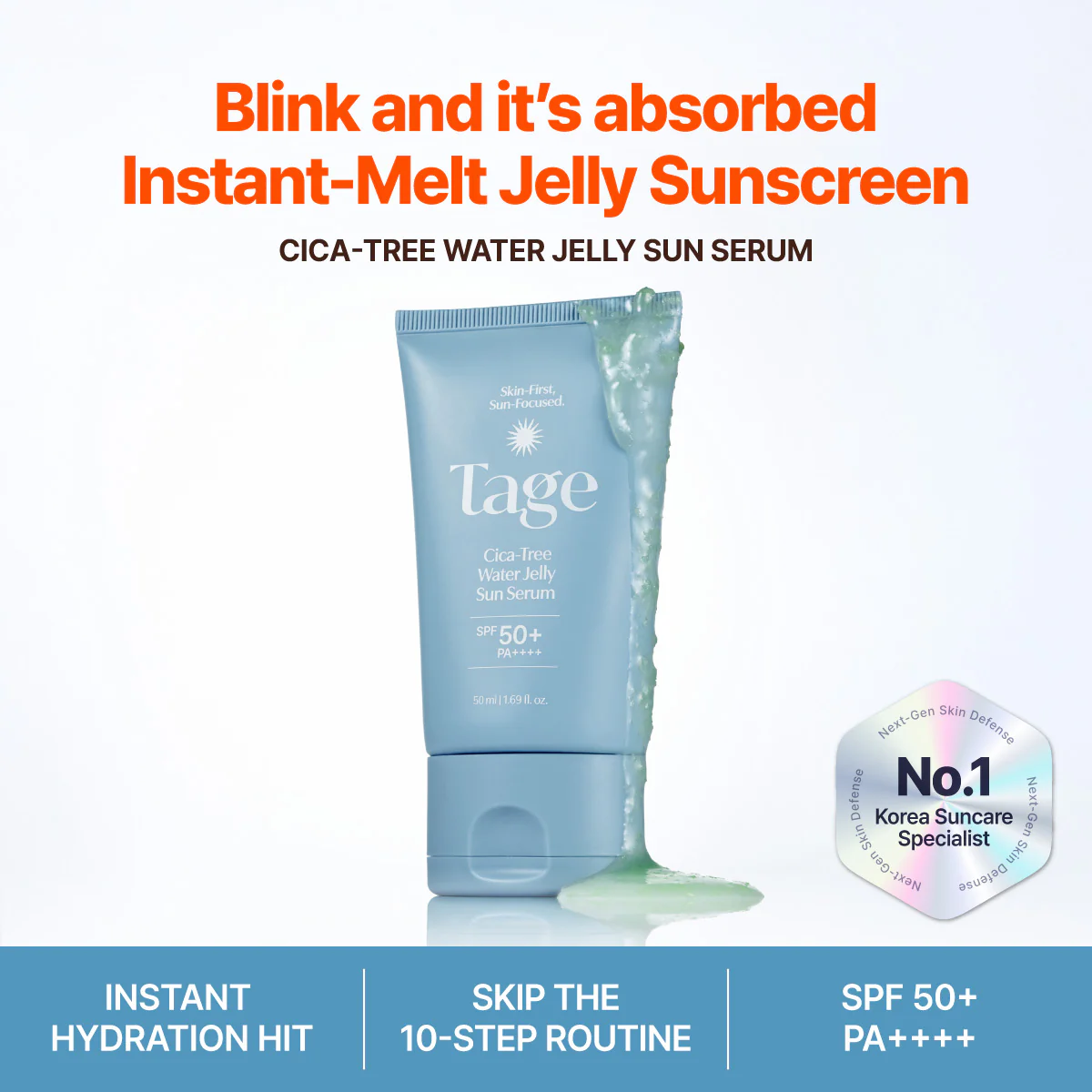 [Tage] Cica-Tree Water Jelly Sun Serum 50ml - Image 3