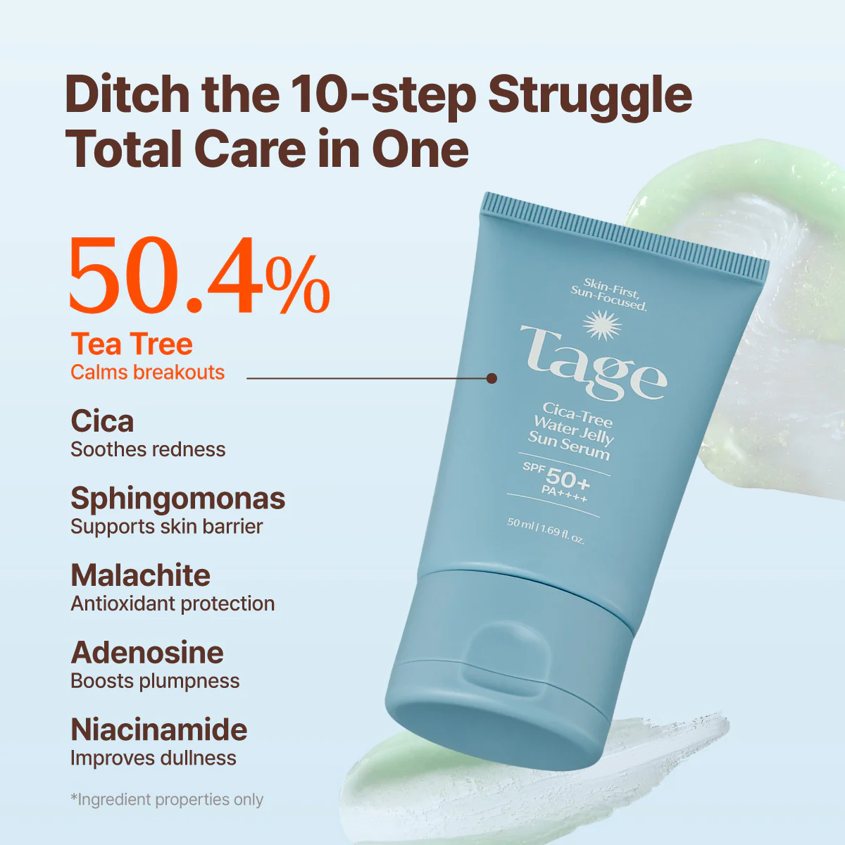 [Tage] Cica-Tree Water Jelly Sun Serum 50ml - Image 5