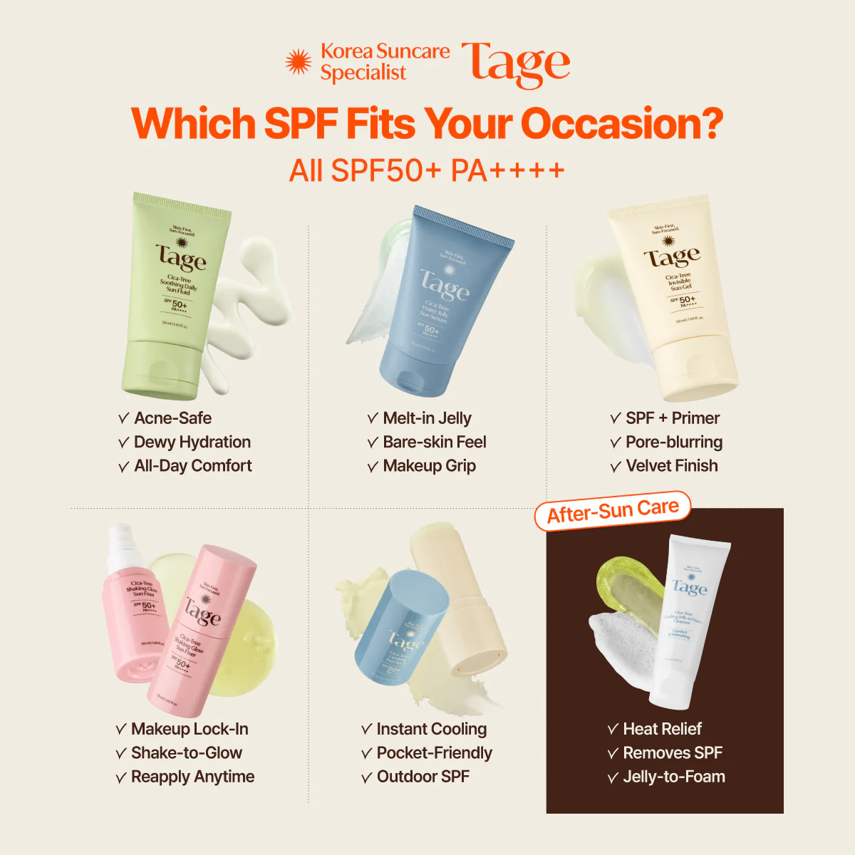 [Tage] Cica-Tree Water Jelly Sun Serum 50ml - Image 7