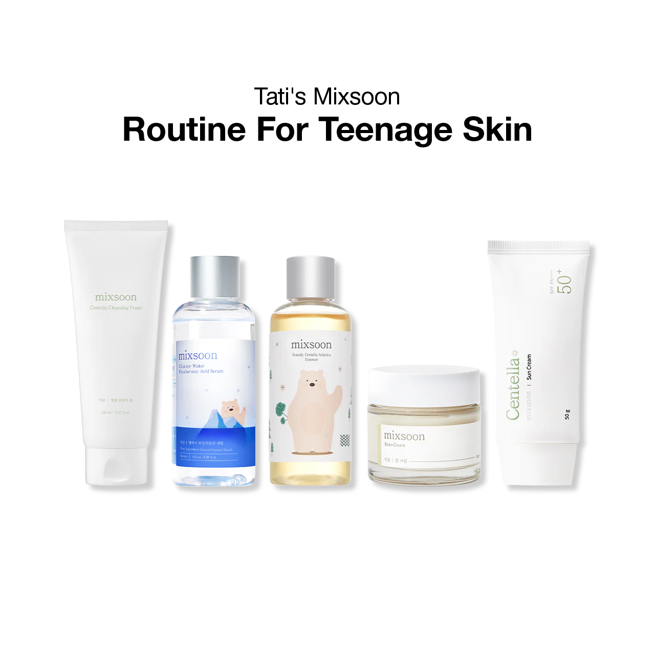 Rutina Mixsoon de Tati para piel adolescente