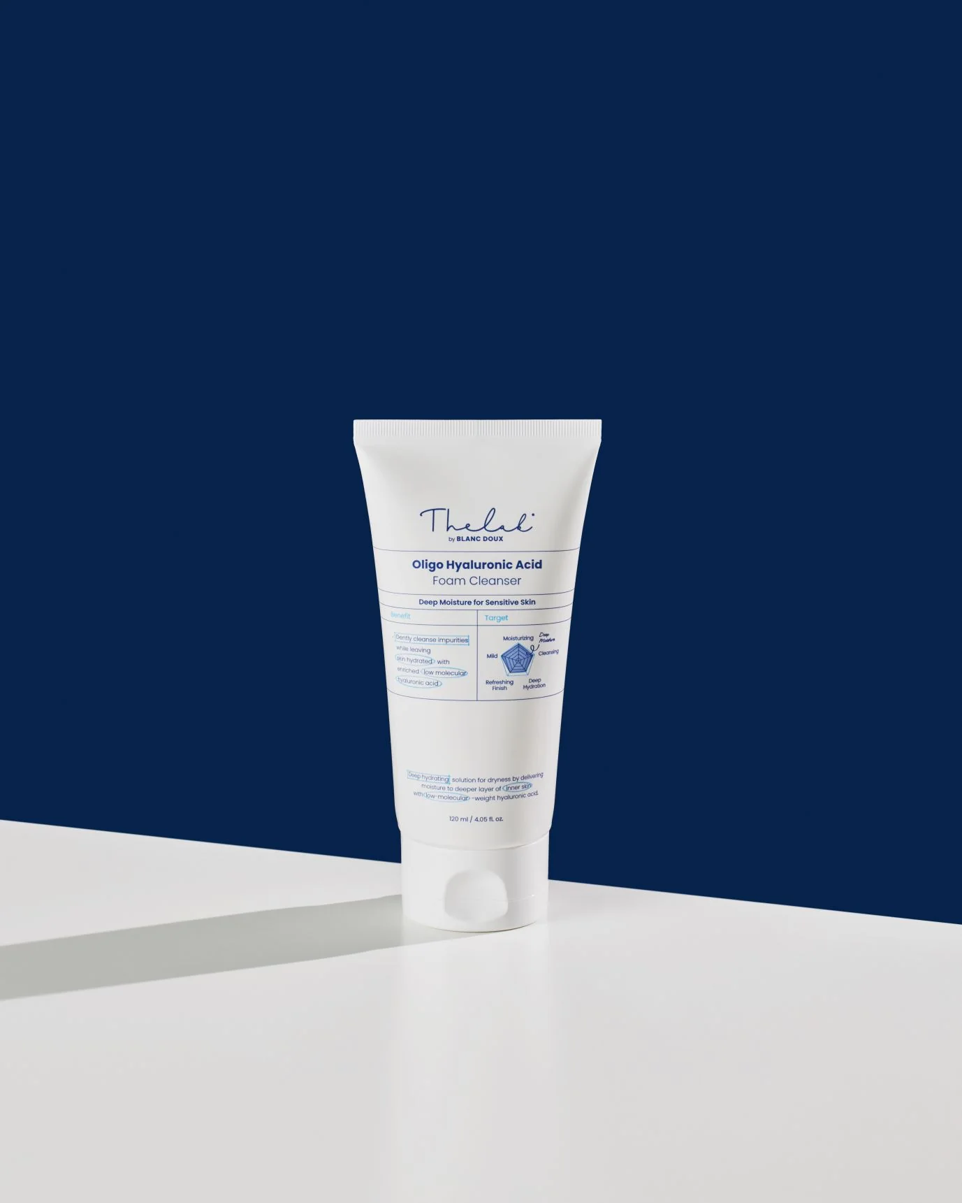 [THE LAB by BLANC DOUX] Oligo Hyaluronic Acid Foam Cleanser 120ml - Image 2