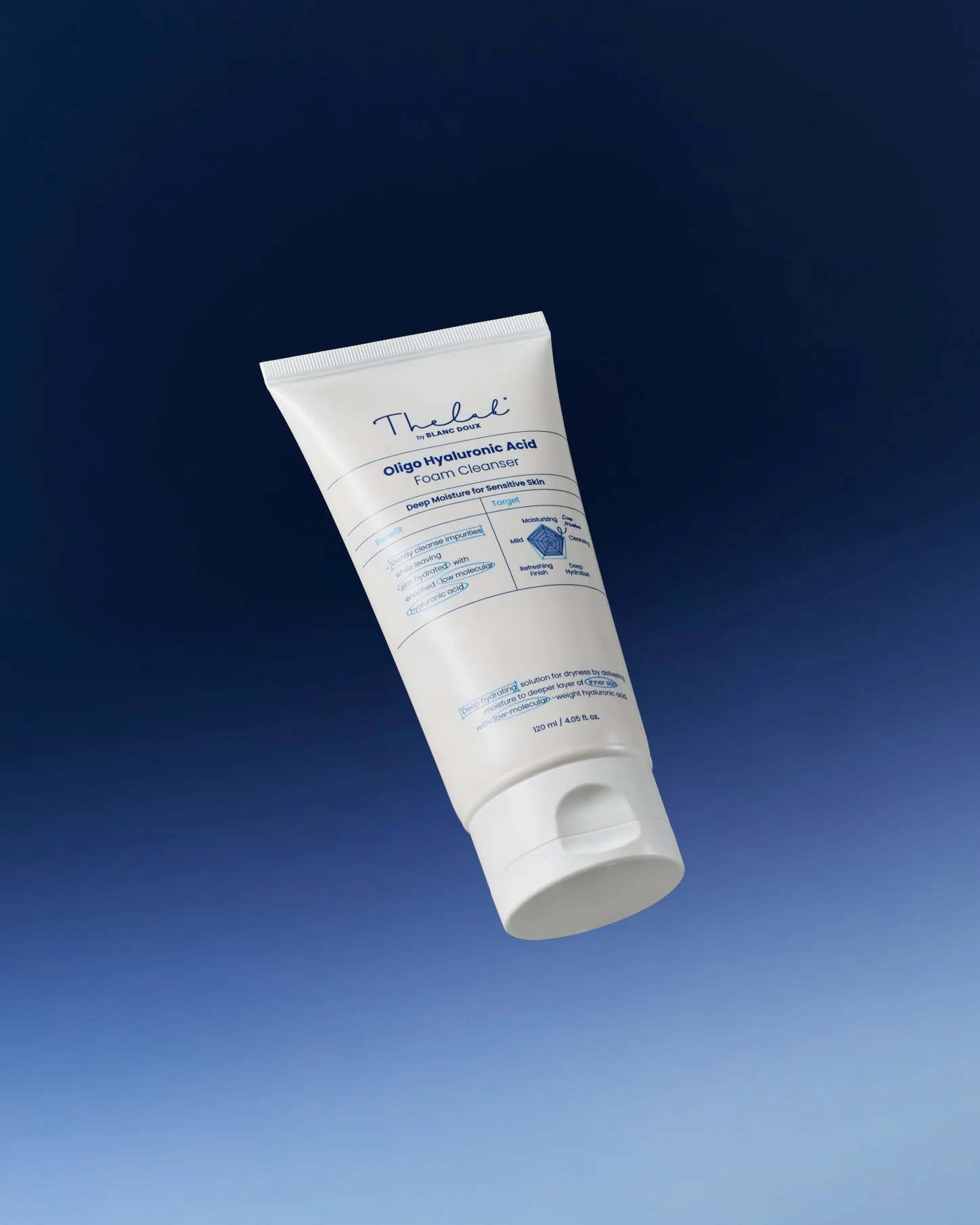 [THE LAB by BLANC DOUX] Oligo Hyaluronic Acid Foam Cleanser 120ml - Image 4