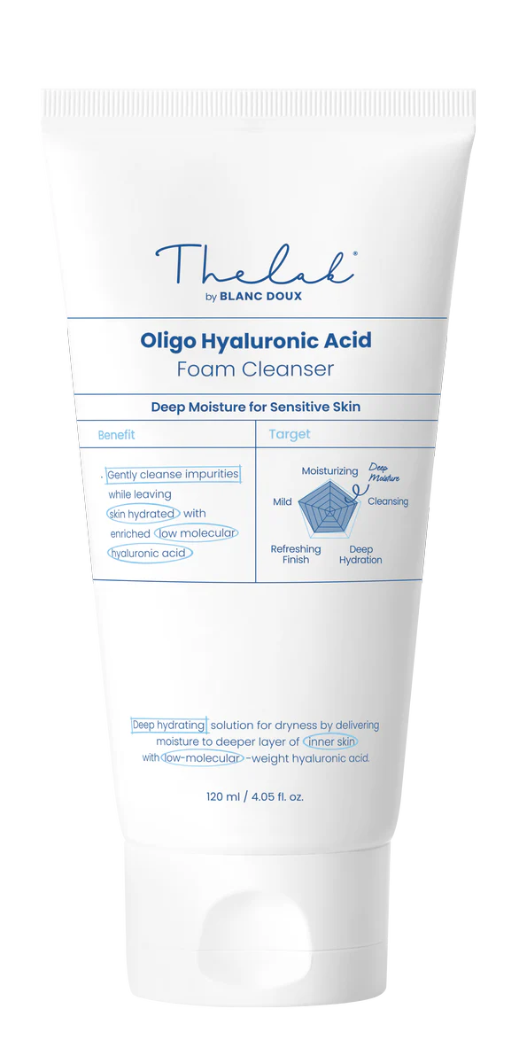 [THE LAB by BLANC DOUX] Oligo Hyaluronic Acid Foam Cleanser 120ml - Image 7