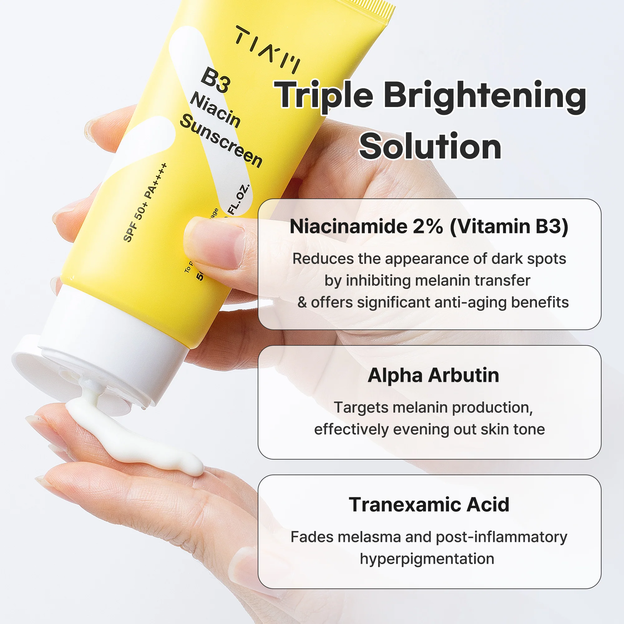 [TIAM] B3 Niacin Sunscreen 50ml - Image 10