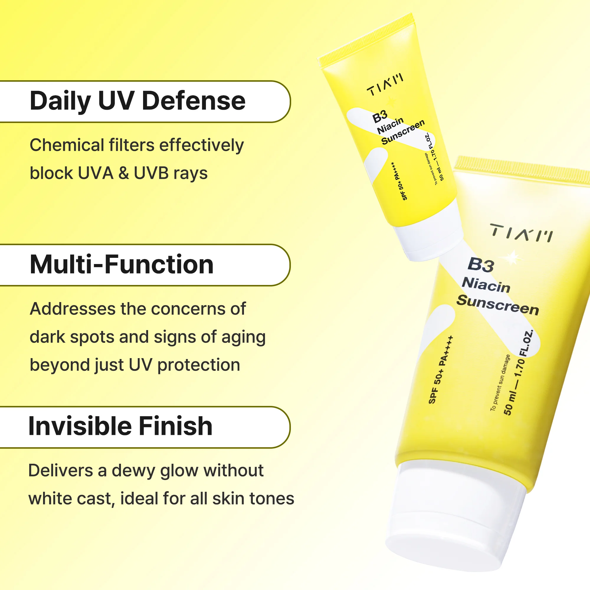 [TIAM] B3 Niacin Sunscreen 50ml - Image 8