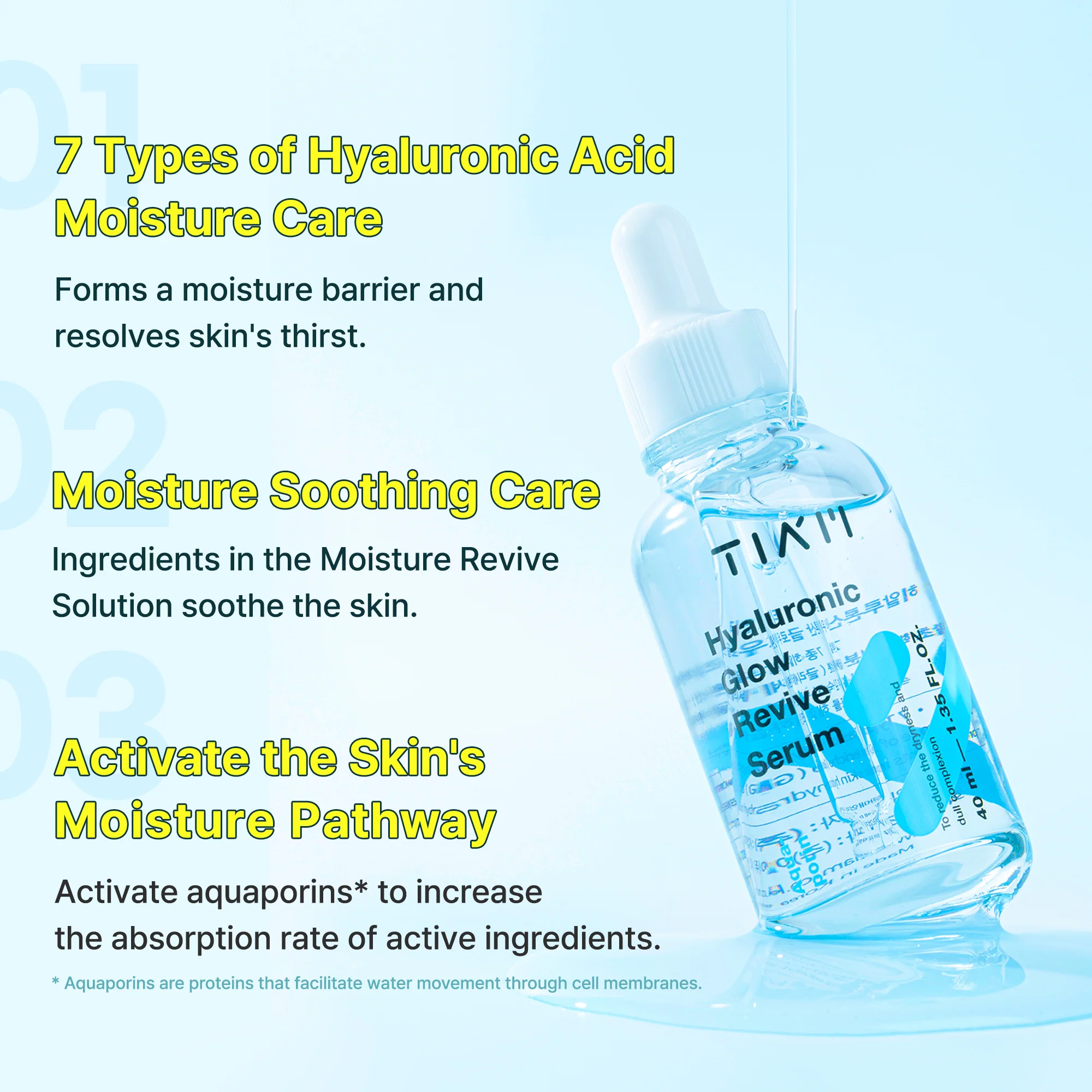 [TIAM] Hyaluronic Glow Revive Serum - 40ml - Image 10