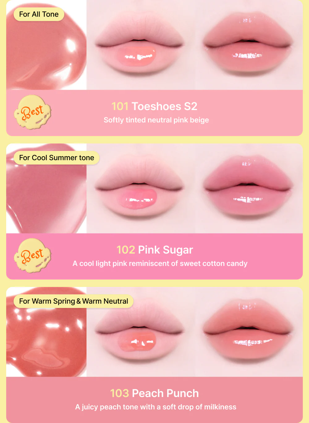 [Tiptoe] Glowit Sorbet Tint 4,5 ml - 12 colores - Image 7
