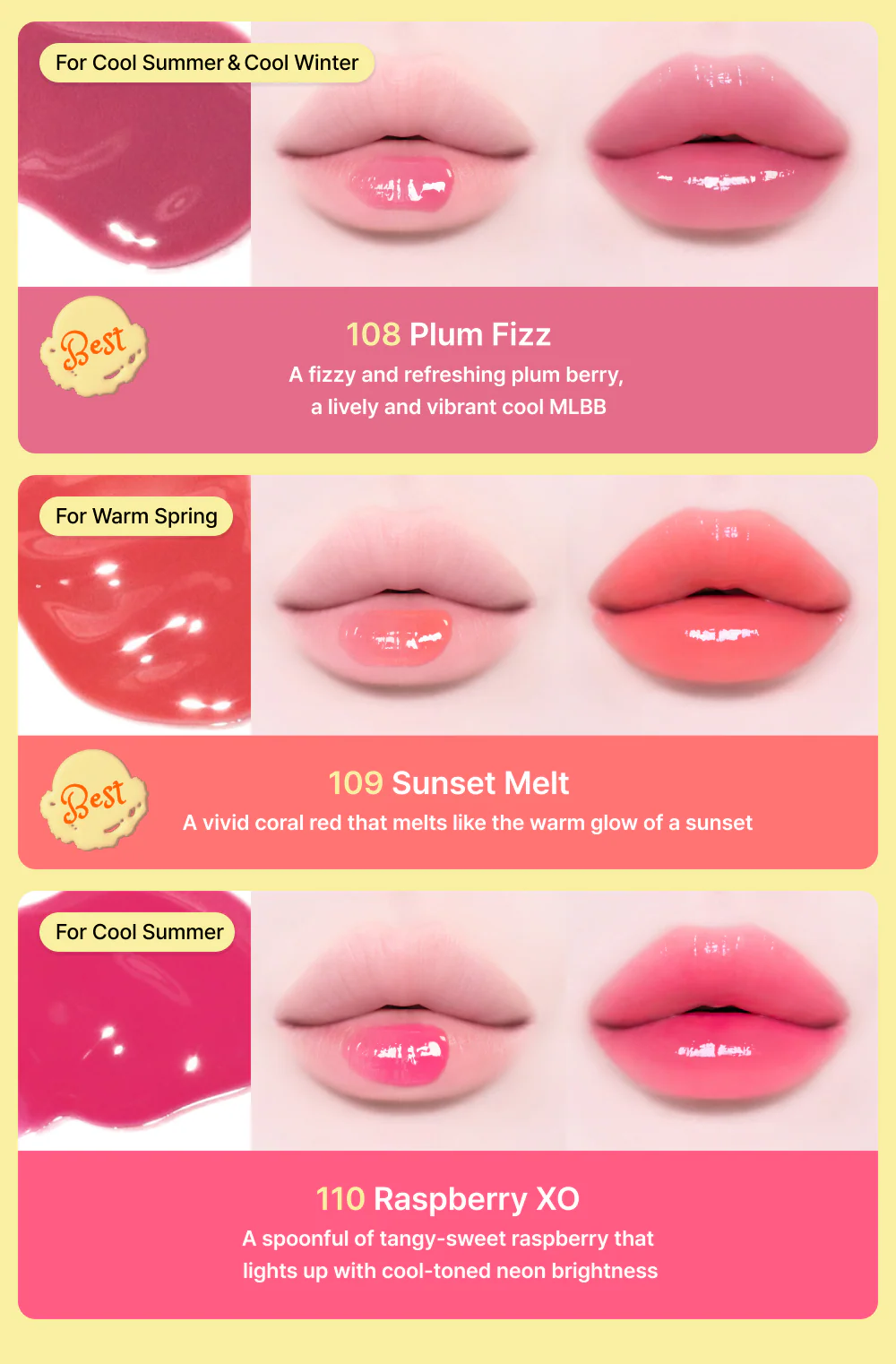 [Tiptoe] Glowit Sorbet Tint 4,5 ml - 12 colores - Image 9