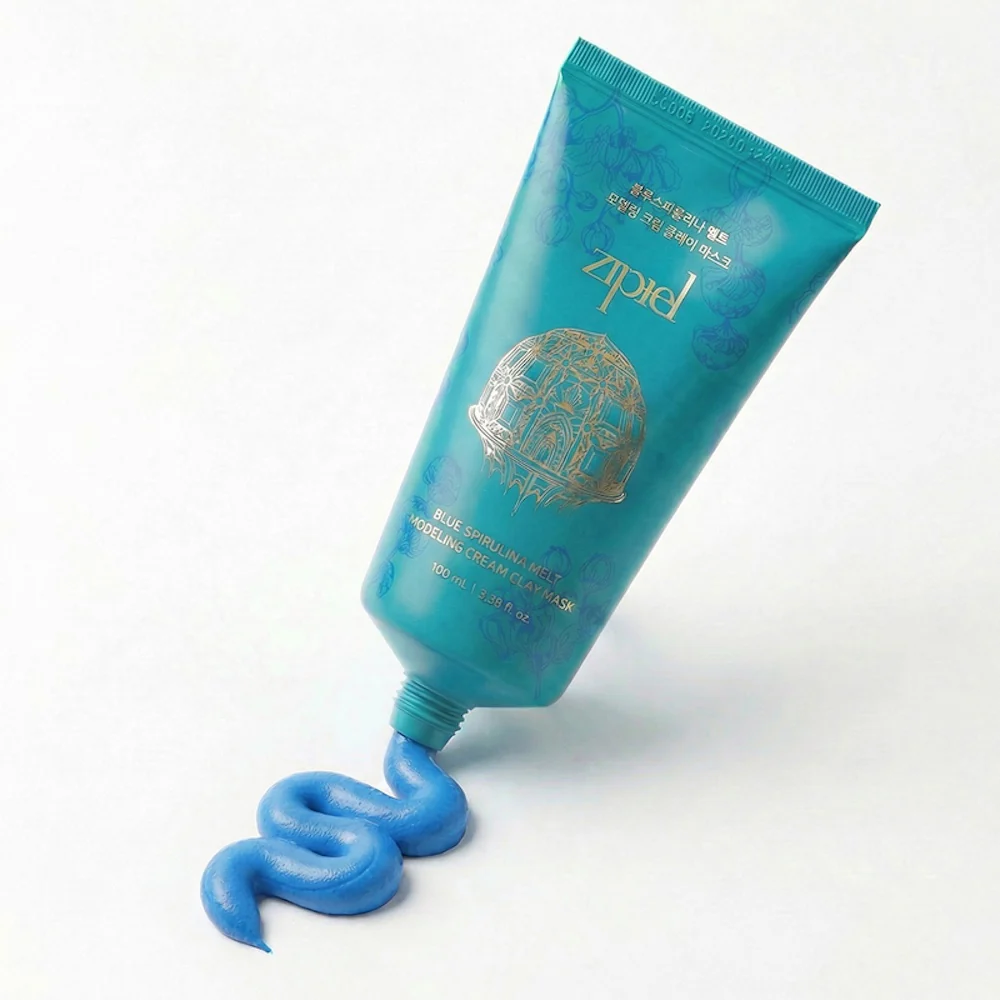 [zipiel] Blue Spirulina Melt Modeling Cream Clay Mask 100ml - Image 4